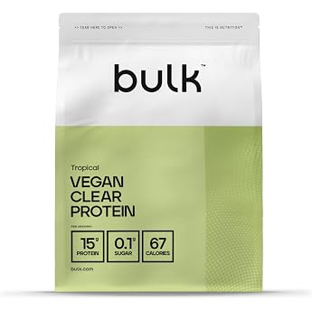 Bulk Clear Vegan Protein Tropical 300g Protein powder shake