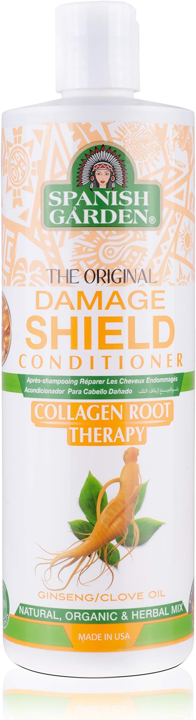 Damage Shield Conditioner| Collagen Root Therapy with Organic Oils, Natural Vitamins, and Herbal Extracts | For Weak & Fragile Hair, 16 oz