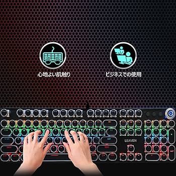 ワイヤレス メカニカルキーボード フルサイズ RGBバックライト付き Amazon | メカニカルキーボード RGBバックライトモード 有線接続