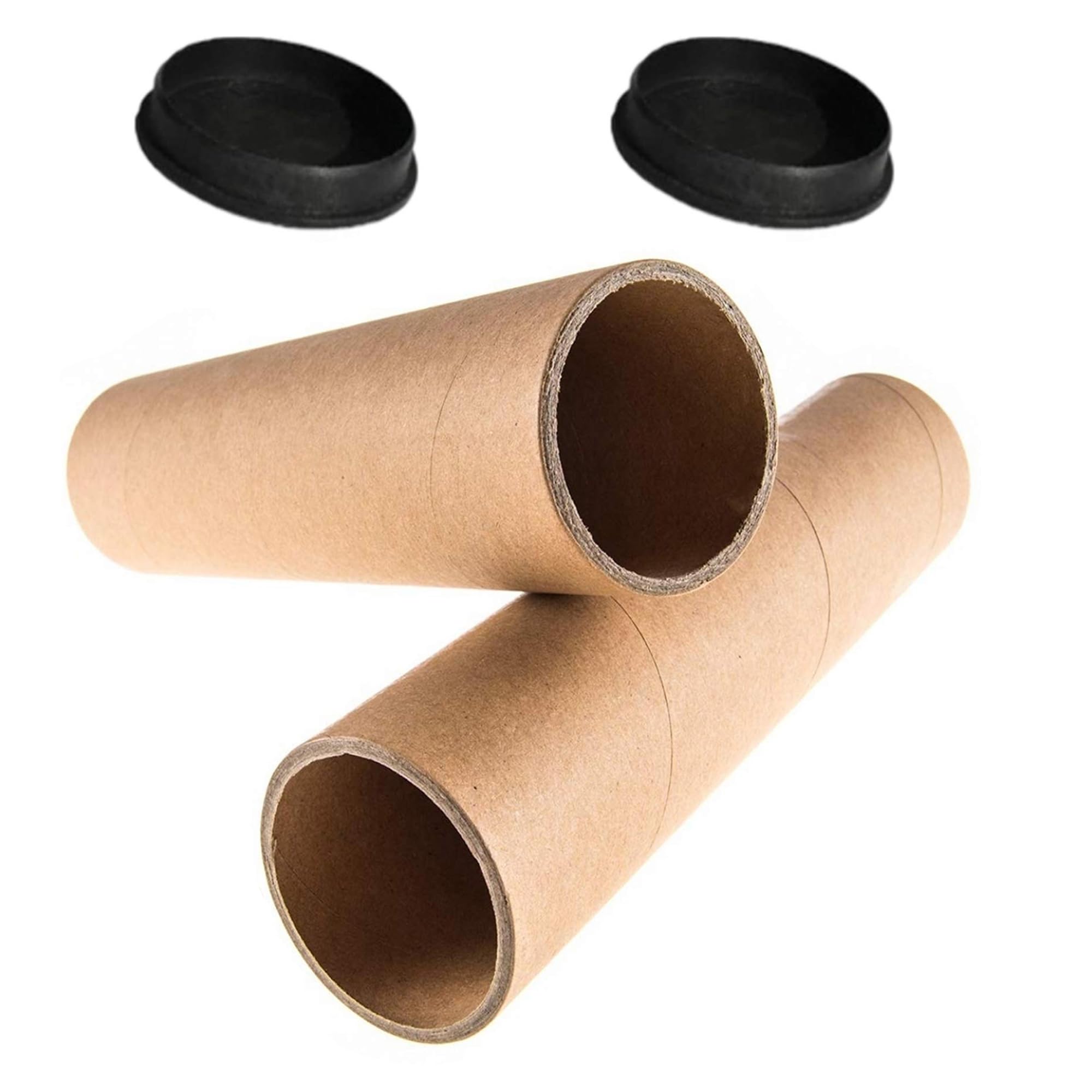 Mailing Tubes with Caps?Cardboard Tubes for Packaging Poster ?2 x 16 Inch Poster Tube for Shipping Artwork, Craft, DIY Projects, Gifts