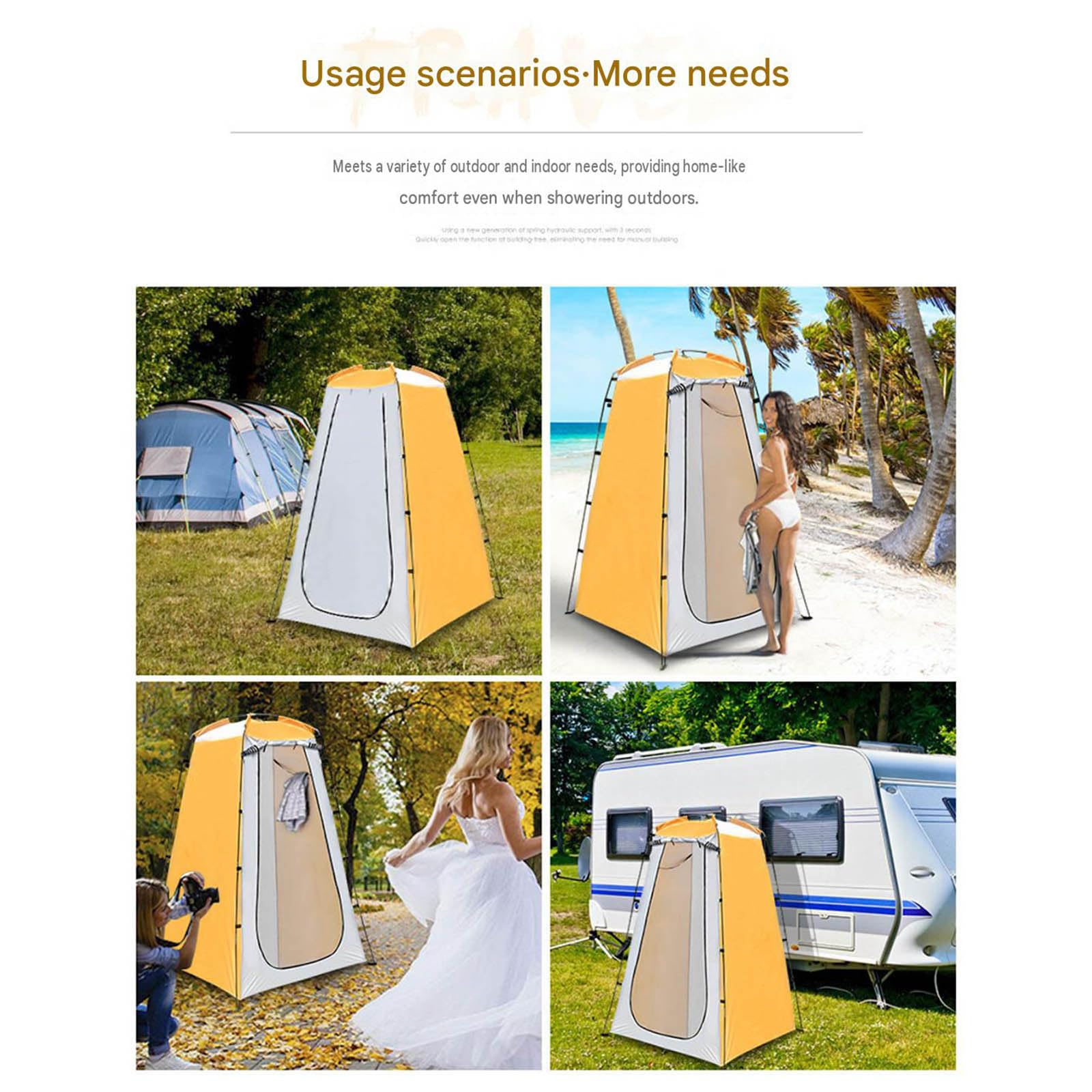 Tente Cabine de Douche Camping Exterieur Portable Toilette Changer de Plage
