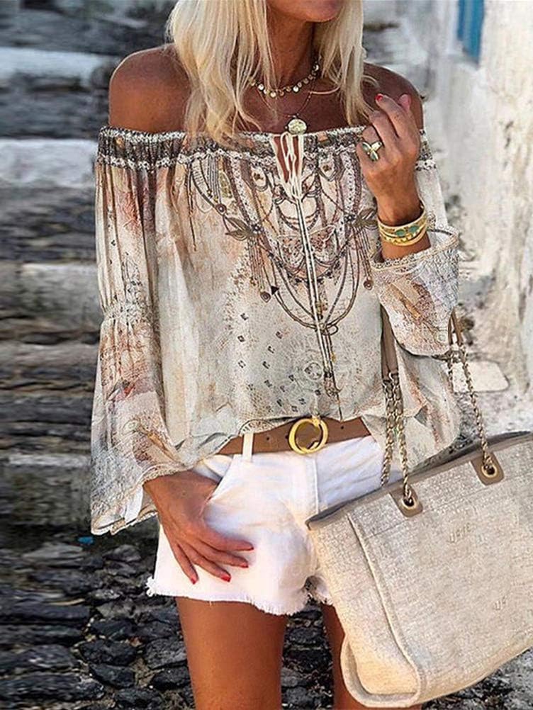 Camicia Donna Manica Lunga Camicia Cotone E Lino Leggera Camicette Curvy Floreale Maglietta Fantasia Boho Camice Elegante Offerte con Bottoni T Shirt Estiva Vintage Blusa Lino Casual Taglie Forti