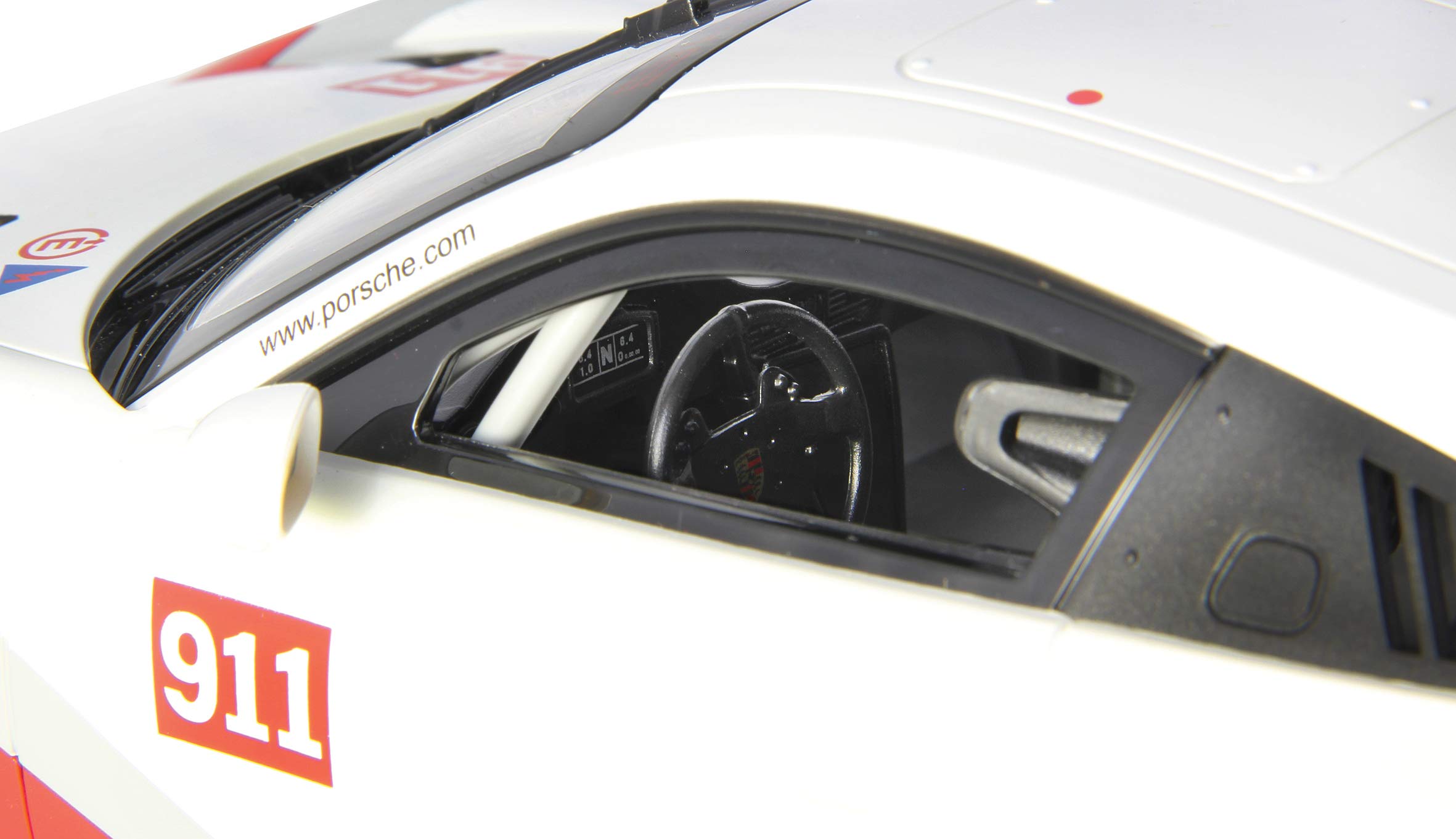 JAMARA 405153 – Porsche 911 GT3 Cup 1:14 biały 27 MHz – samochód RC na oficjalnej licencji, ok. 1 godzina, 11 km/h, idealnie odwzorowane szczegóły, szczegółowe wnętrze, wysokiej jakości wykonanie, światło LED