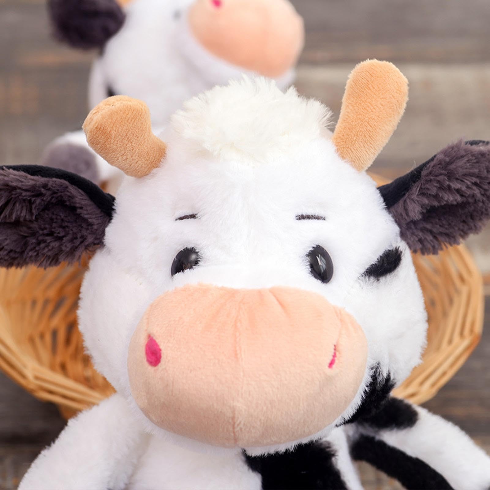 NICI- MagNICI Mucca Cowluna 12cm Bianco-Peluche sostenibile con