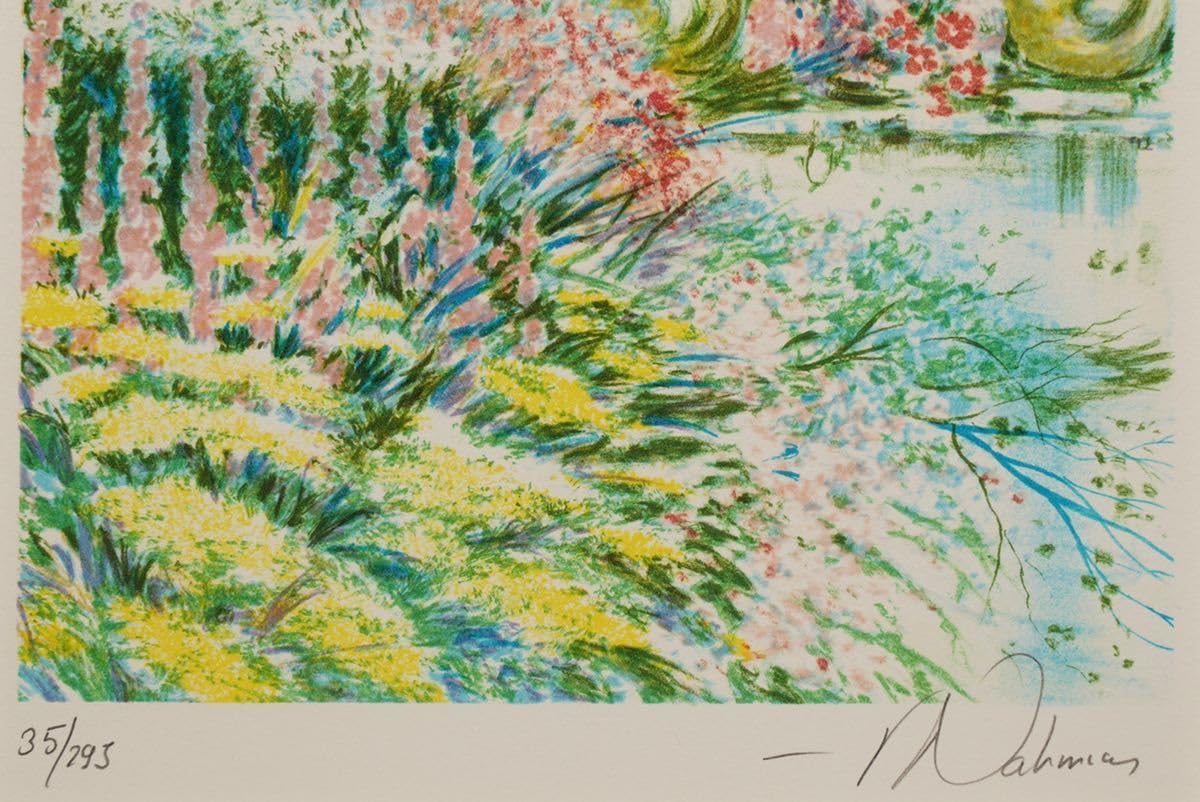 リトグラフ版画　リチャード•ナミアス 「花のアーチ」 リトグラフ版画 リチャード•ナミアス 「花のアーチ」