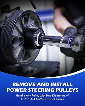 OMT Power Steering Pump Pulley Puller Installer Tool Set