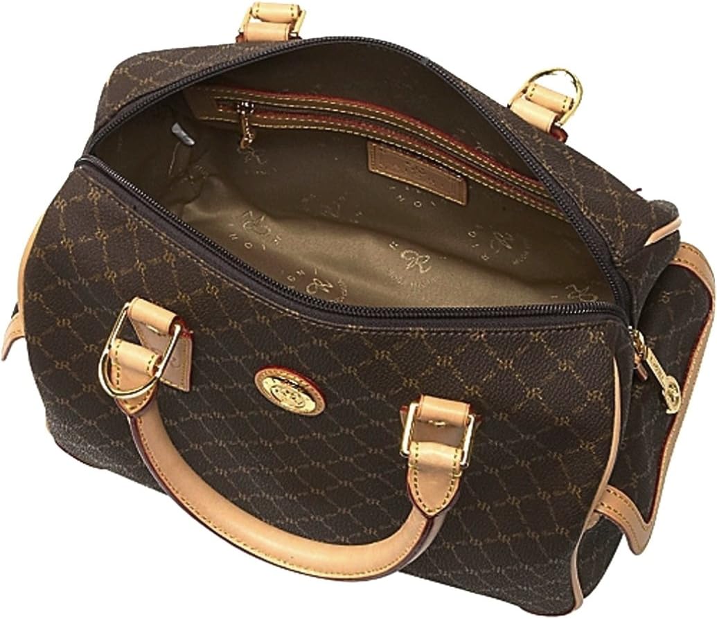 Rioni Signature (Brown) - Large Boston Bag