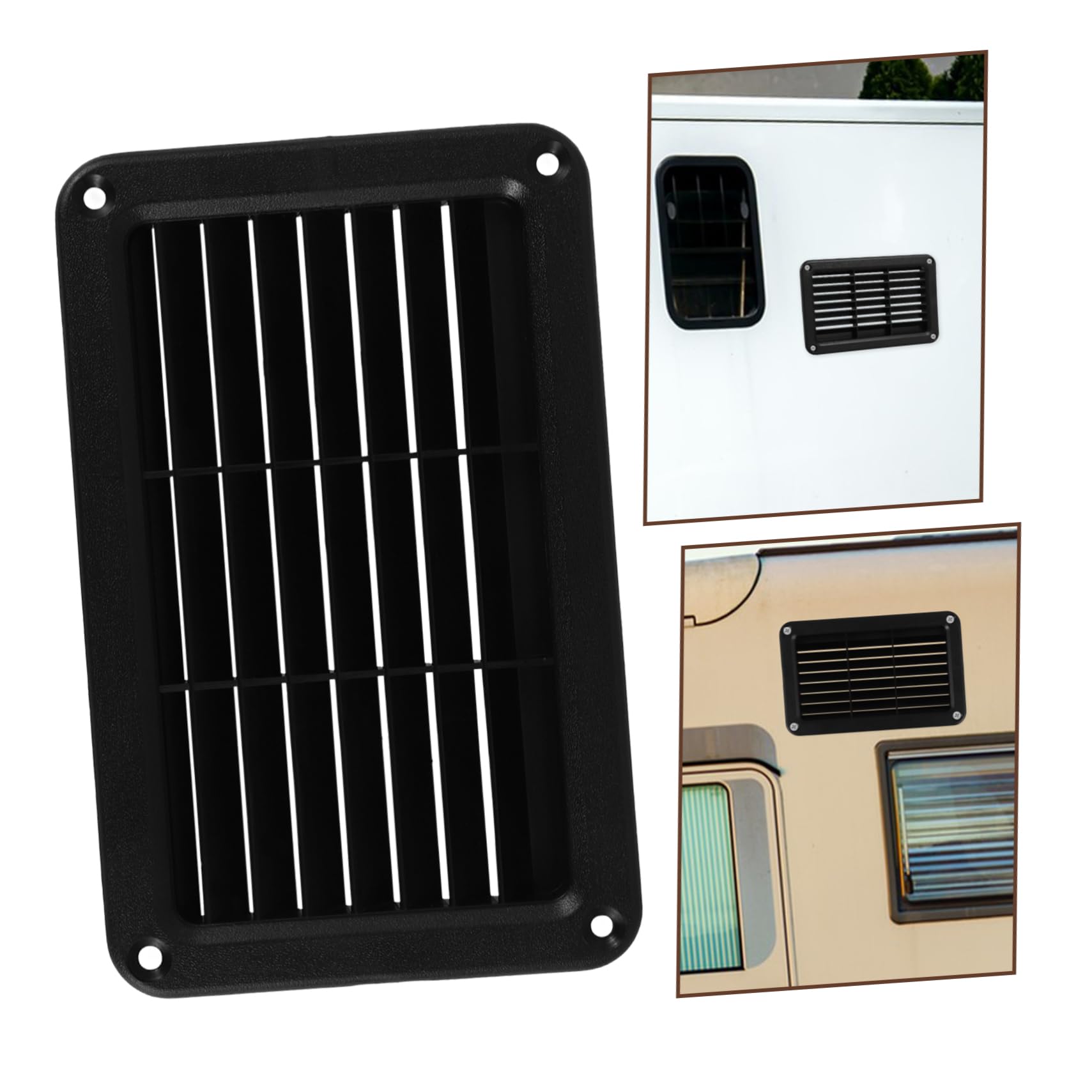 MUCKLILY Mesh Louvered Cover for Rvs Boats Stainless Vent Garnish Boat Louvered Vent Cover