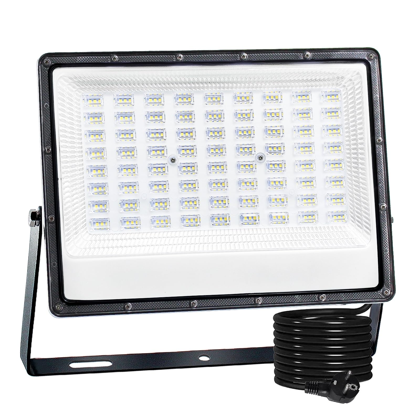 CREATESTAR Faretto Led da Esterno 150W, 15000LM Faretti Led Esterni 6500K luce bianca fredda, IP66 Impermeabile Faro Led Esterno per magazzino, garage, giardino, cortile, parcheggio, campo sportivo