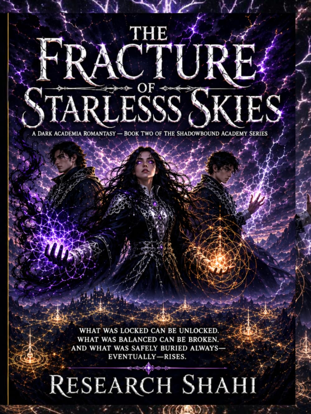 The Fracture of Starless Skies: Dark Academia Romantasy — Book Two of The Shadowbound Academy Series