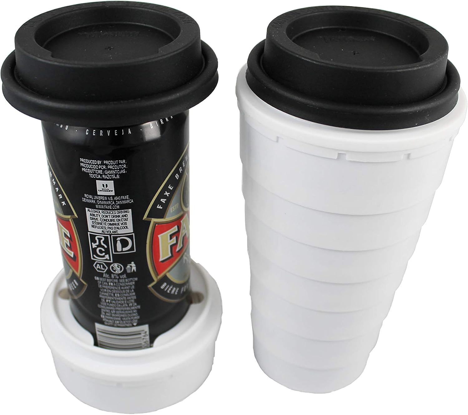 Trinken Lid and Tall Boy Cup Can Cooler for 16oz cans - Hide Your Beverage and Keeps it Cold, Perfect for Outdoors and Events, Hiding from Kids Plus Insulates and Provides Nice Drinking Experience