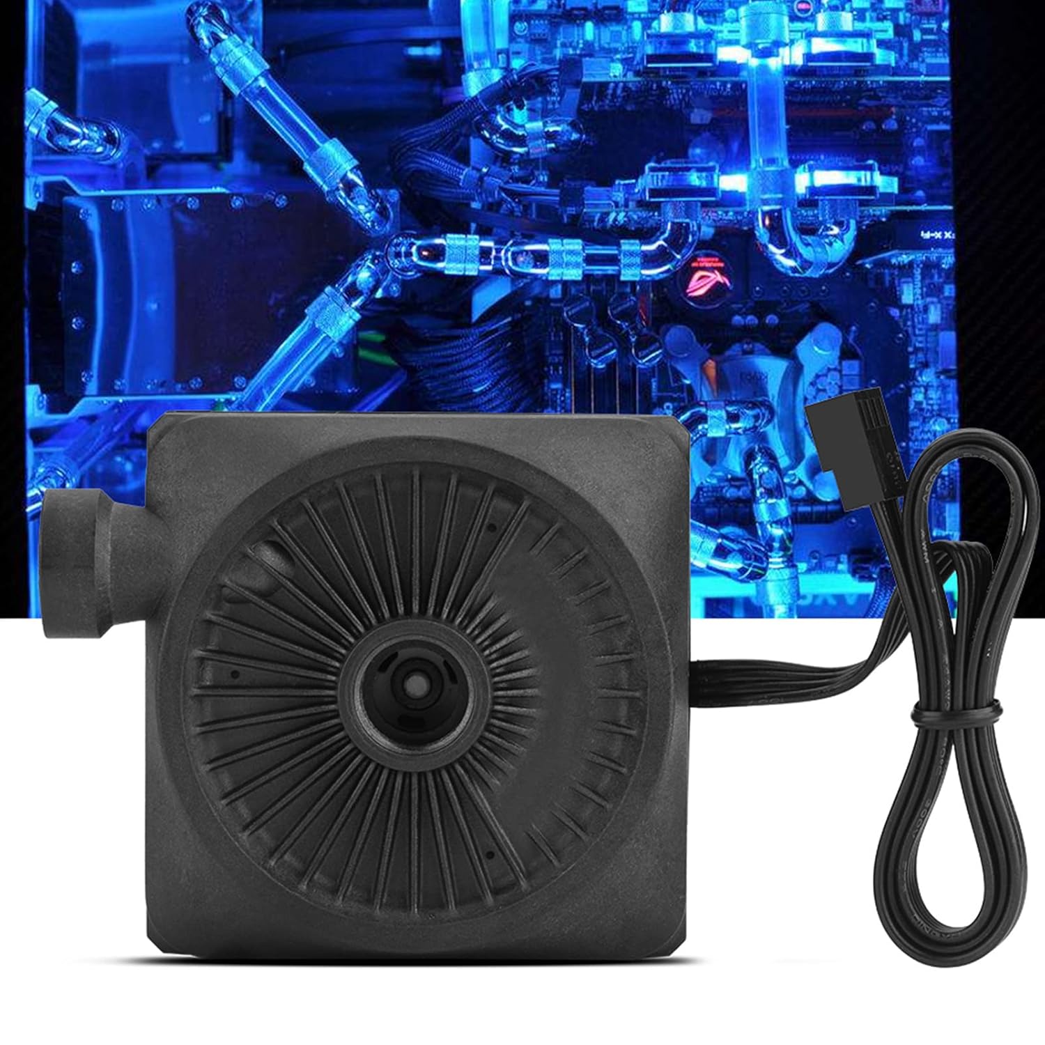 Pump DC 12V Ultra Quiet CPU Pump for Computer Water Cooling System 500l h G1/4 Tpc Water Pump 9×6×8 dc 12v Ultra Quiet CPU Pump for Computer Water Cooling System 500l h g1 4 Thread, Default