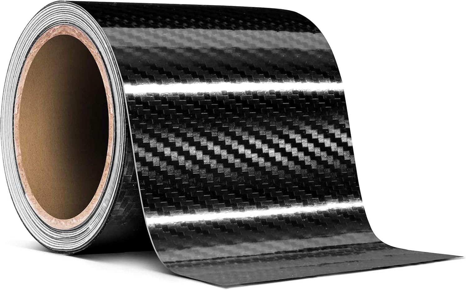 VViViD High Gloss Epoxy Black Carbon Fiber Vinyl Detailing Wrap Tape DIY Roll (17.75" x 20ft)