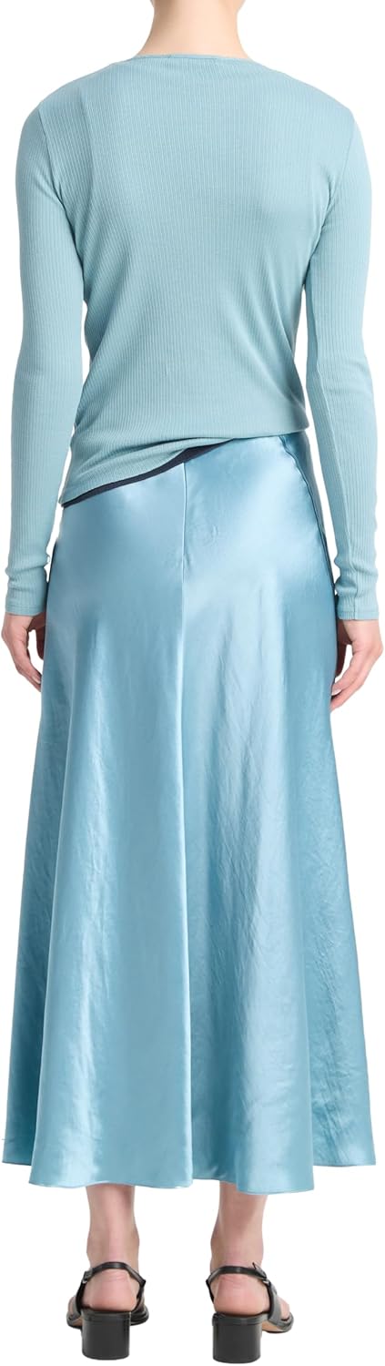 Vince Womens Raw Edge Panelled Slip Skirt - Image 3