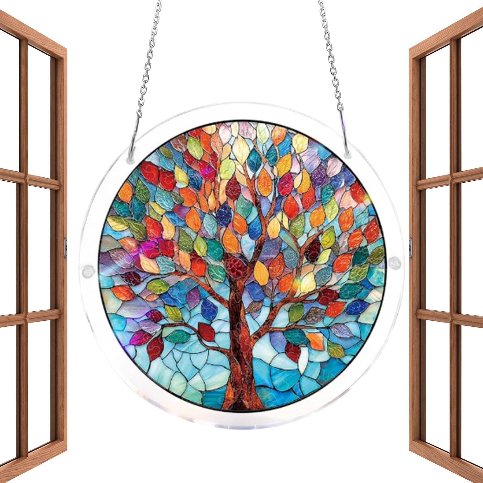 Attrape-soleil de fenêtre en acrylique | Ornement puzzle suspendu décoratif