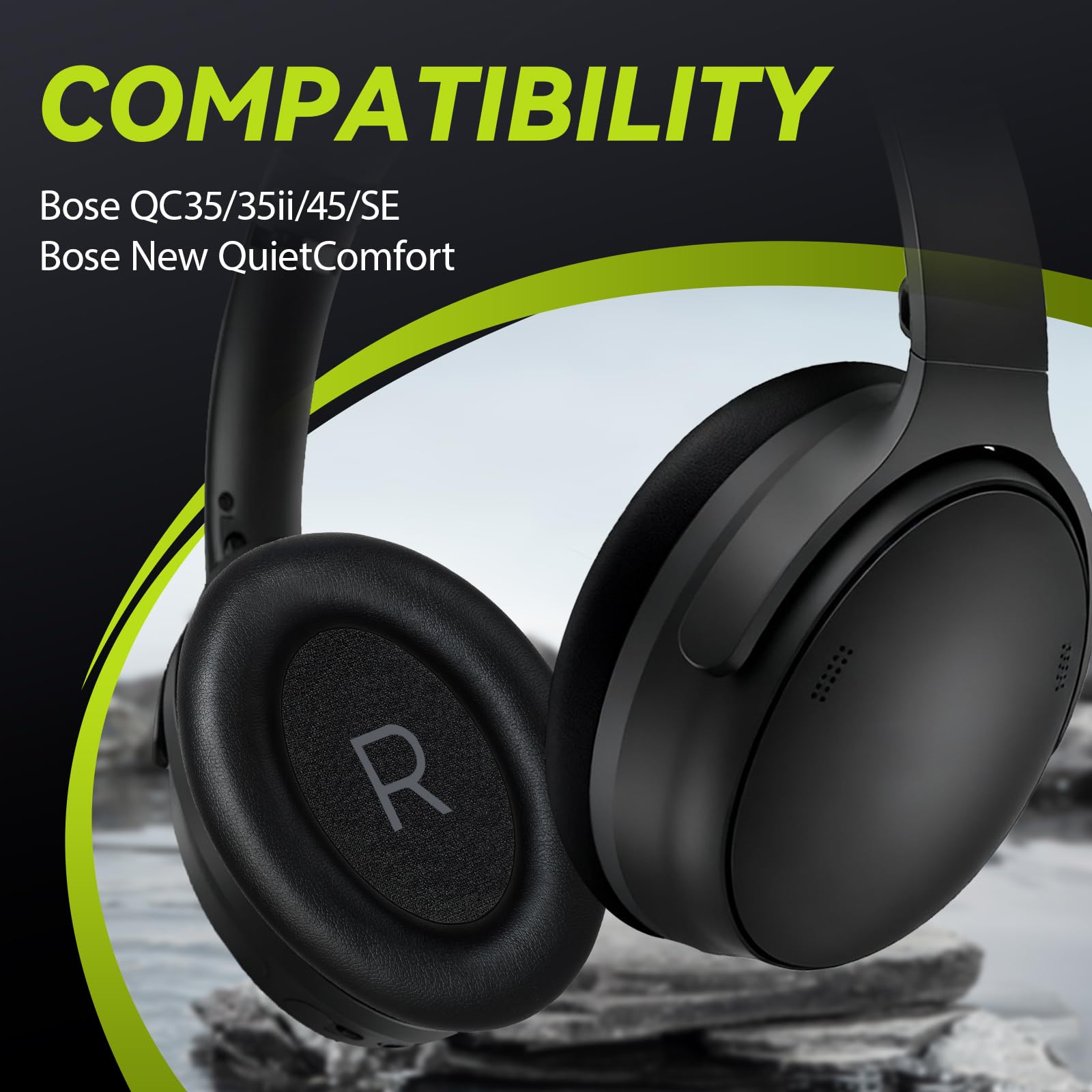 Aurivor Bose QuietComfort QC 45 35-II için birinci sınıf yedek