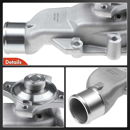 Miniatura 7 de A-Premium - Bomba de agua de aluminio para motor - 6Cyl 4.0L - Compatible con Jeep Grand Cherokee 1999-2004, Wrangler 2000-2006, paleta de impulsor