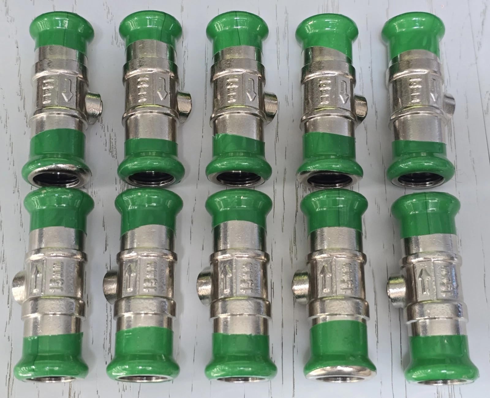22.5 Team Controls Chrome Press-Fit Isolating Isolation Valve 15Mm Slotted Wras Approved Pack Of 10