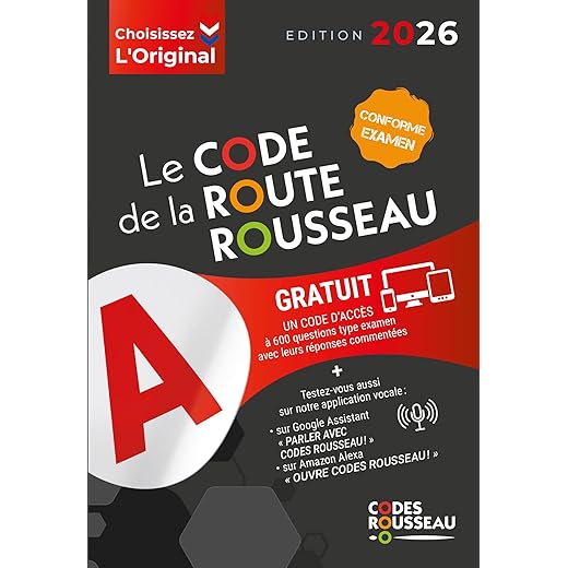 CODE DE LA ROUTE ROUSSEAU B 2026
