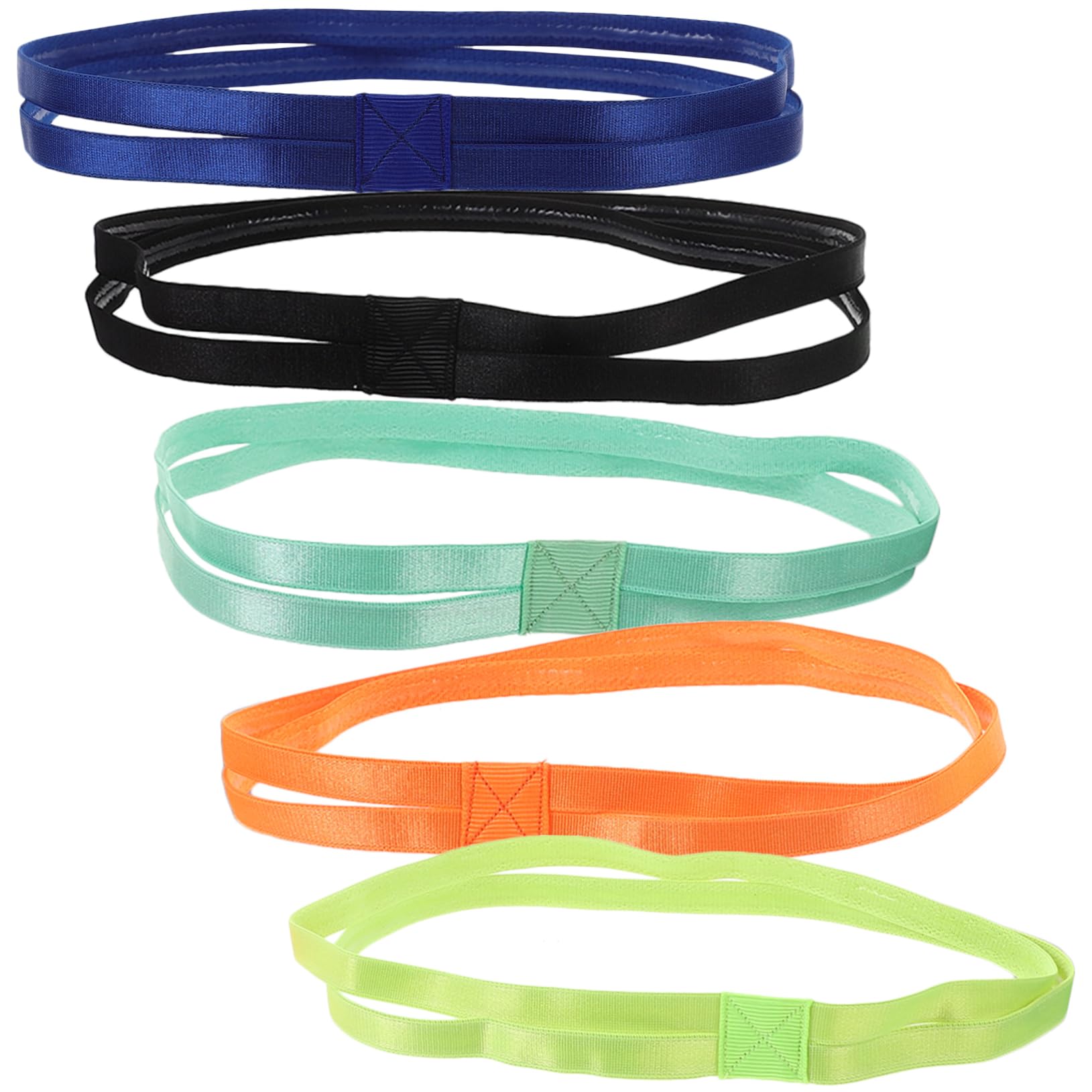 Toyvian Teiliges Elastisches Sport Stirnband rutschfest Und Atmungsaktiv Für Yoga Fitness Und Outdoor Aktivitäten Bunten Farben Neon