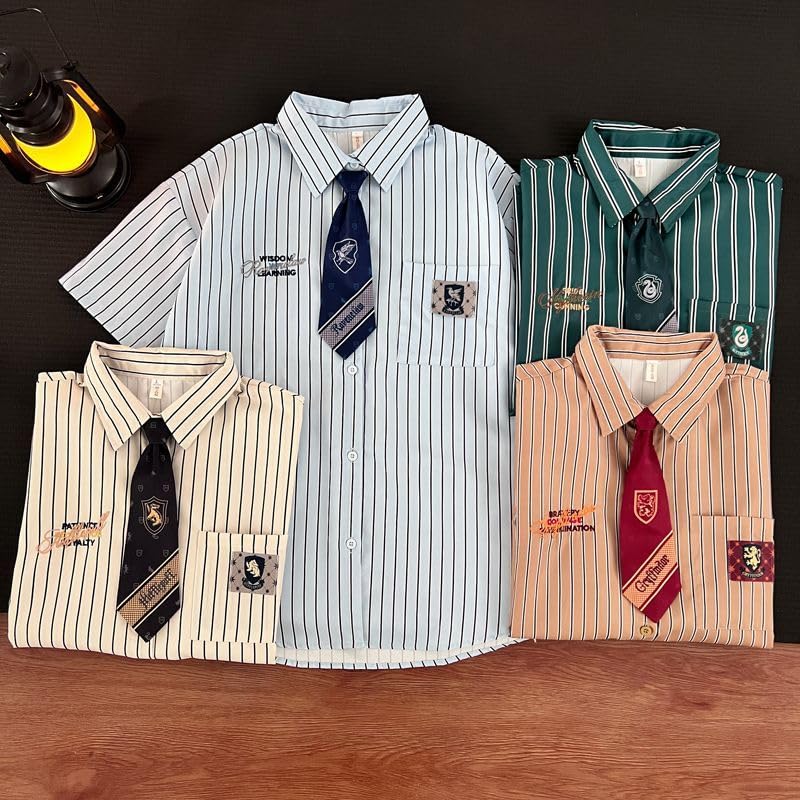 Amazon | ハリポッタ シャツ Tシャツ 半袖 夏 襟付き グリフィン