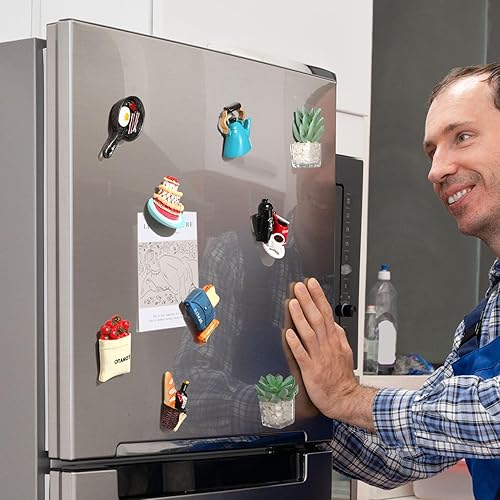 Miniatura 10 de 12 imanes para refrigerador de alimentos, imanes de alimentos para nevera, bonitos imanes decorativos para nevera, imanes de nevera para cocina,