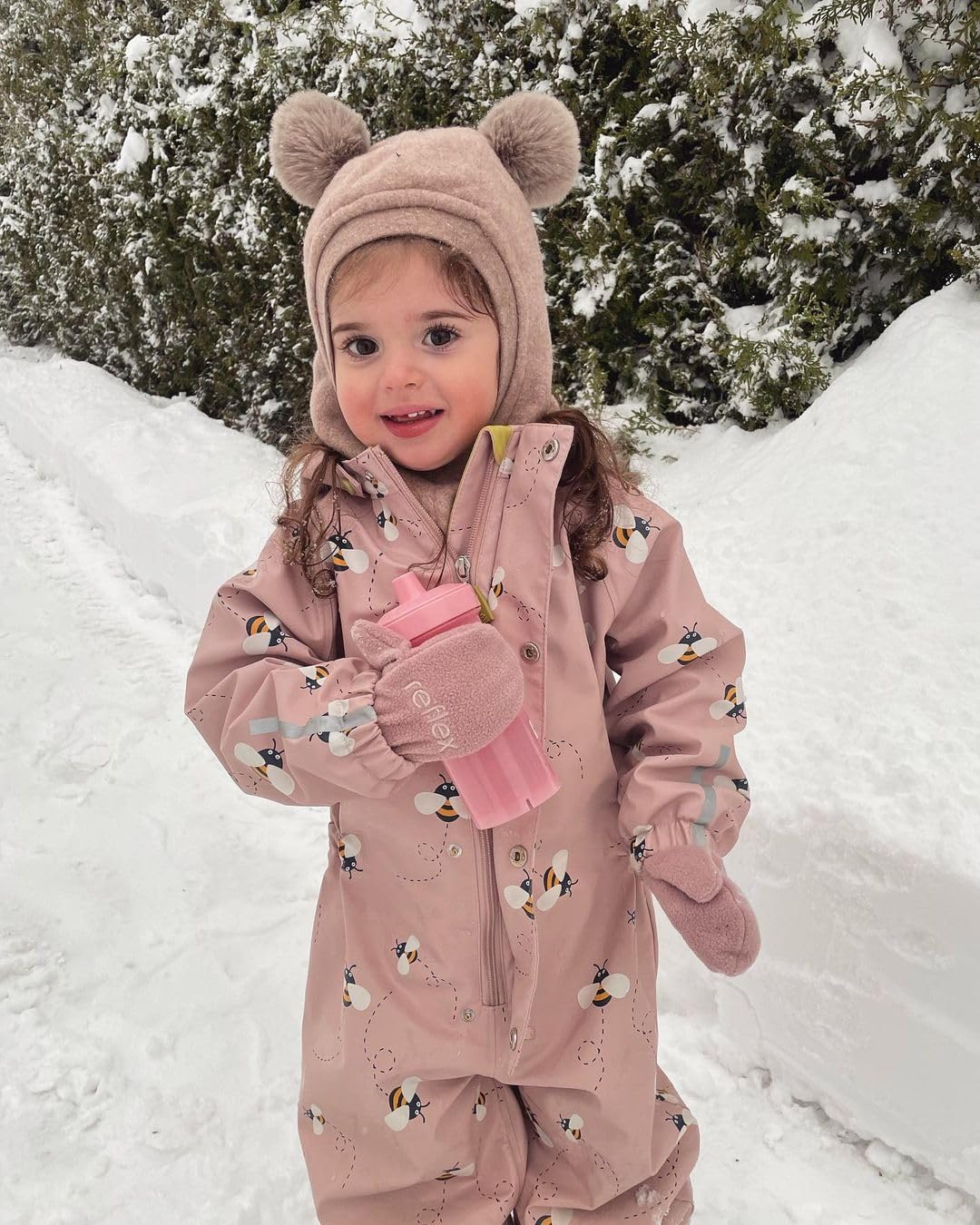Twistshake Kid Cup – Biberon Anti-Fuite avec Bec Dur et Mélangeur de Fruits 360 ml – Bouteille d’Entraînement pour Tout-Petits – Bouteille d’Eau Anti-Déversement – Sans BPA – Rose