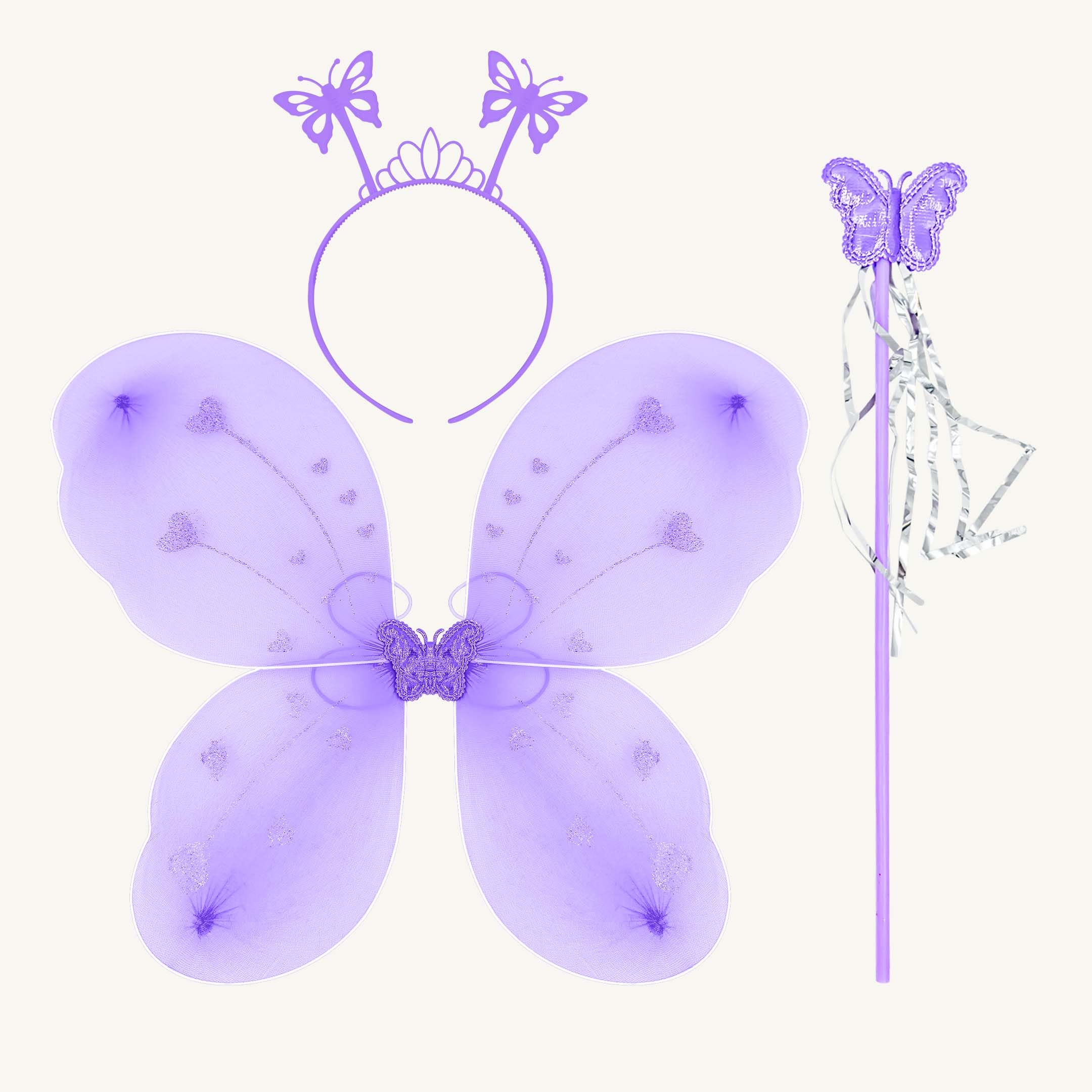 Special You Purple Butterfly Wings for Girls, Fairy wings, Headband for Baby girl & Magic wand, Birthday props, Party props for girls - 1 set (B0CV3QFTQW) Amazon Price History, Amazon Price Tracker