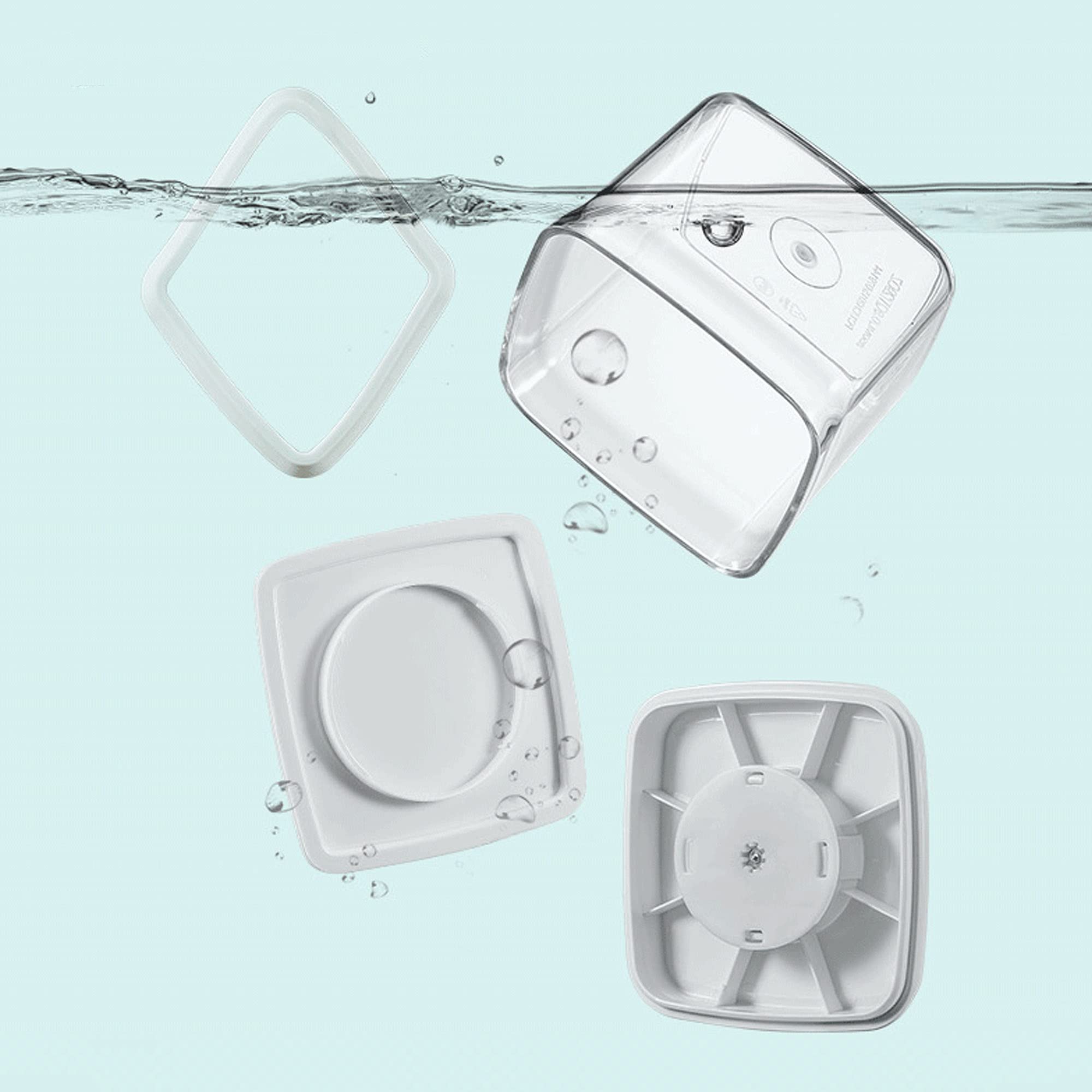 M2OUTLET - Juego de 8 botes de almacenamiento para alimentos, herméticamente cerrados (tamaño de los recipientes de 0,48 L, 2 de 0,85 L, 2 de 1,5 L, 1 de 2 L)