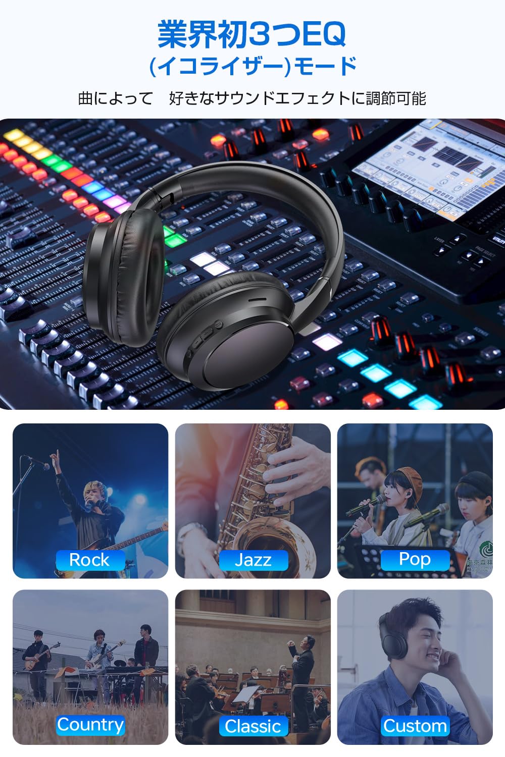 ​新品 ワイヤレスヘッドホン ANC　ノイキャン Bluetooth5.4　黒 Bluetooth5 4 ヘッドホン ワイヤレスヘッドホン ノイキャン｜Yahoo