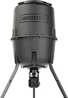 Moultrie Pro Hunter III 250lb Bluetooth Deer Feeder - App-Controlled Timer, 360° Spincast, Solar Ready Game Feeder Kit
