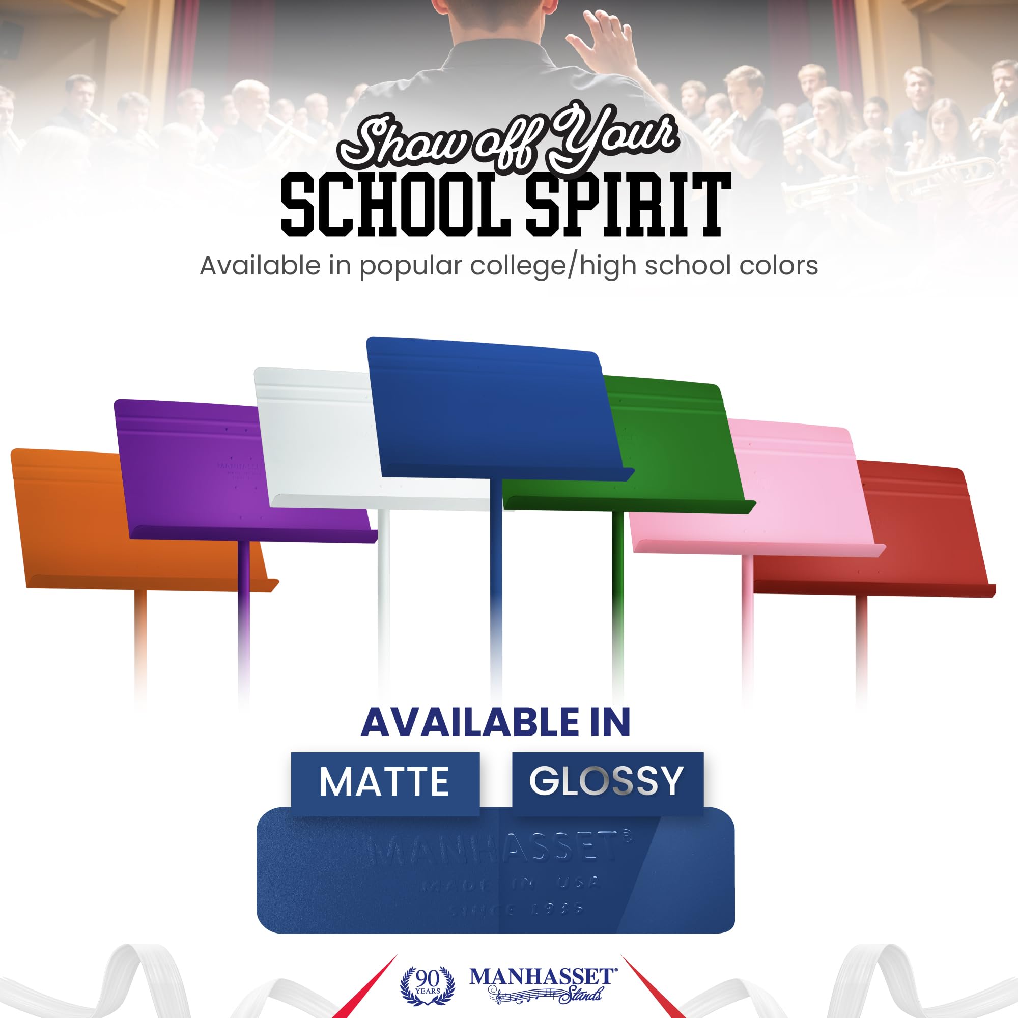Manhasset, Symphony - Leggio musicale in blu opaco