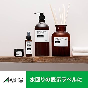 Amazon | エーワン ラベルシール レーザー 耐水 24面 丸型 20