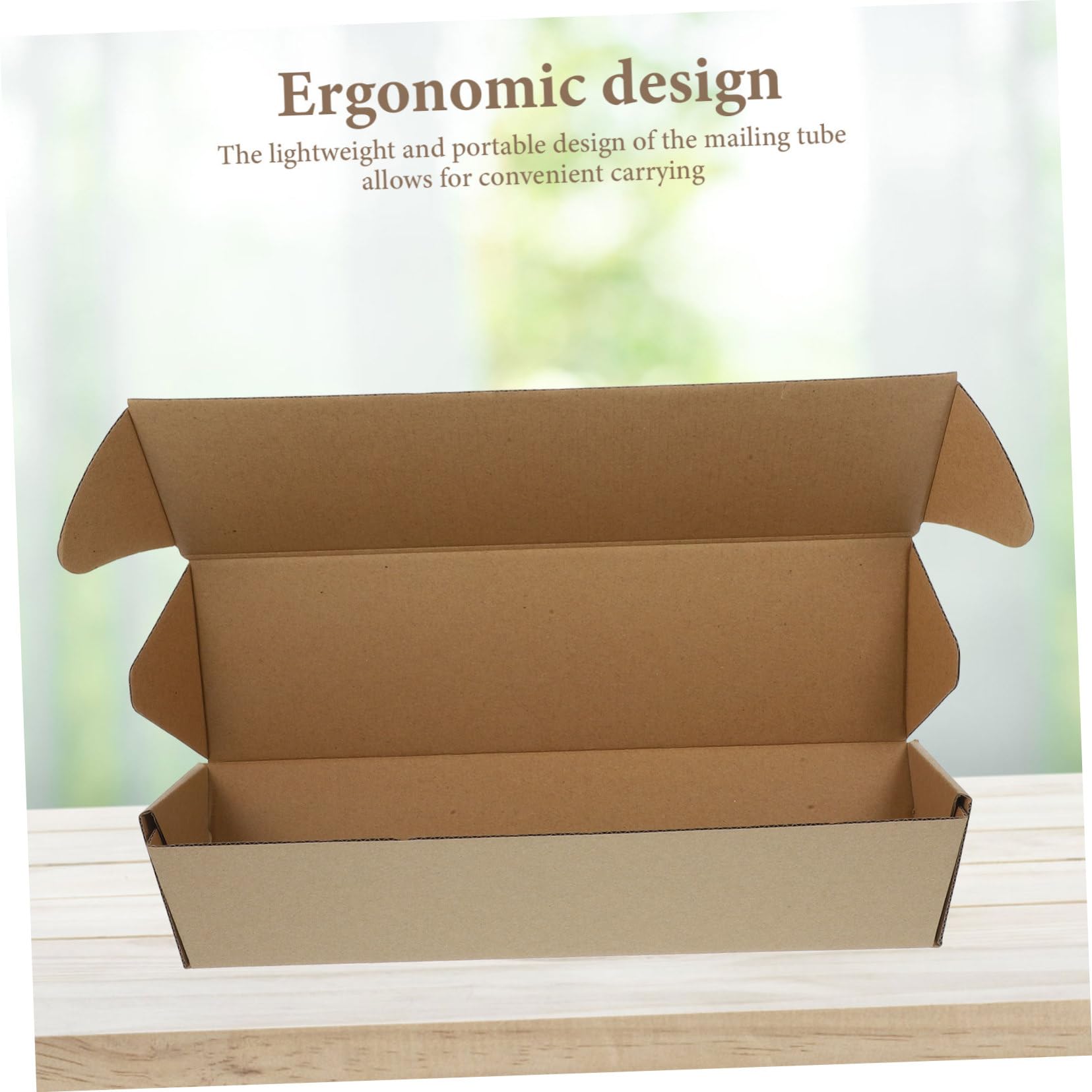 Tube de Rangement Triangulaire en Papier Kraft 10 Pièces | Carton D’expédition Kaki, Format Portable pour Transport et Déménagement, Design Ergonomique Professionnel