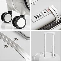 Amazon.com | mixi Carry On Luggage, 18” Suitcase with Front Laptop