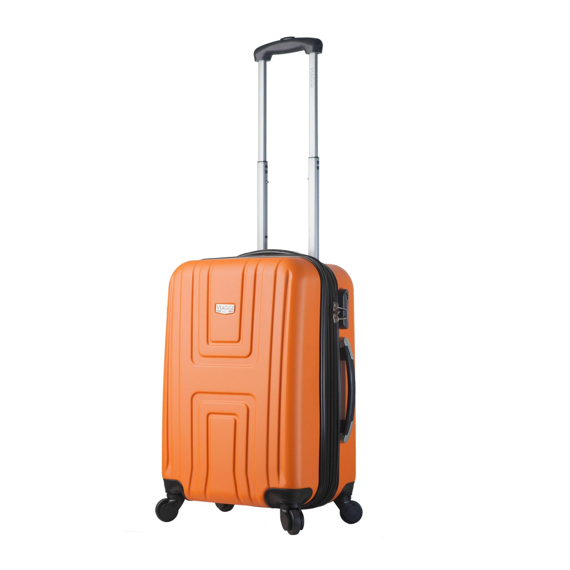 Mia Italy Ferrara Hardside Spinner Large Carry-on-Orange, One Size