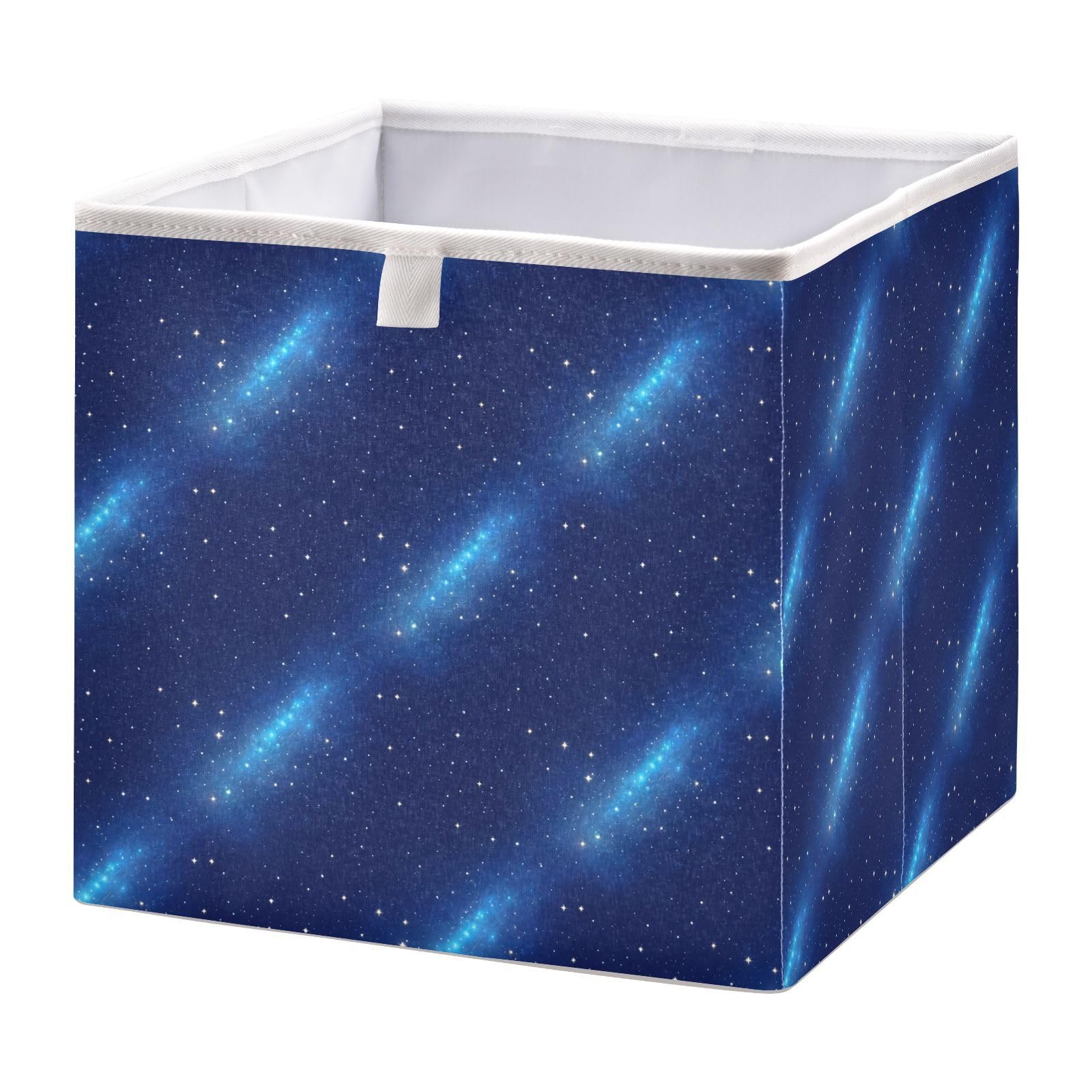 Ewusp Galaxy Cube Storage Boxes 28x28 cm Foldable Closet Organiser Bin Holiday Basket Baby Basket for Nursery Bedroom Office