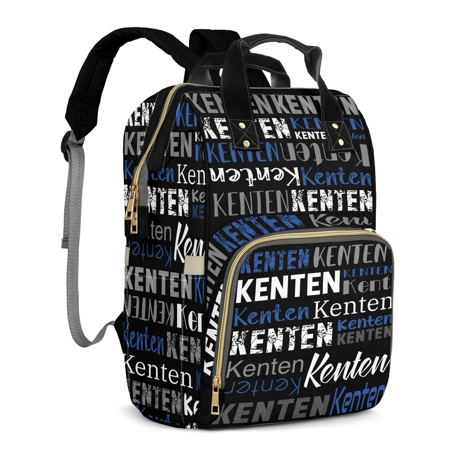 Large Capacity Custom Diaper Bag Backpack for Baby Boy Girl with Name - Waterproof Personalized Baby Bag Mom Nappy Bag, Multifunctional Customized Stylish Travel Daypack for Women