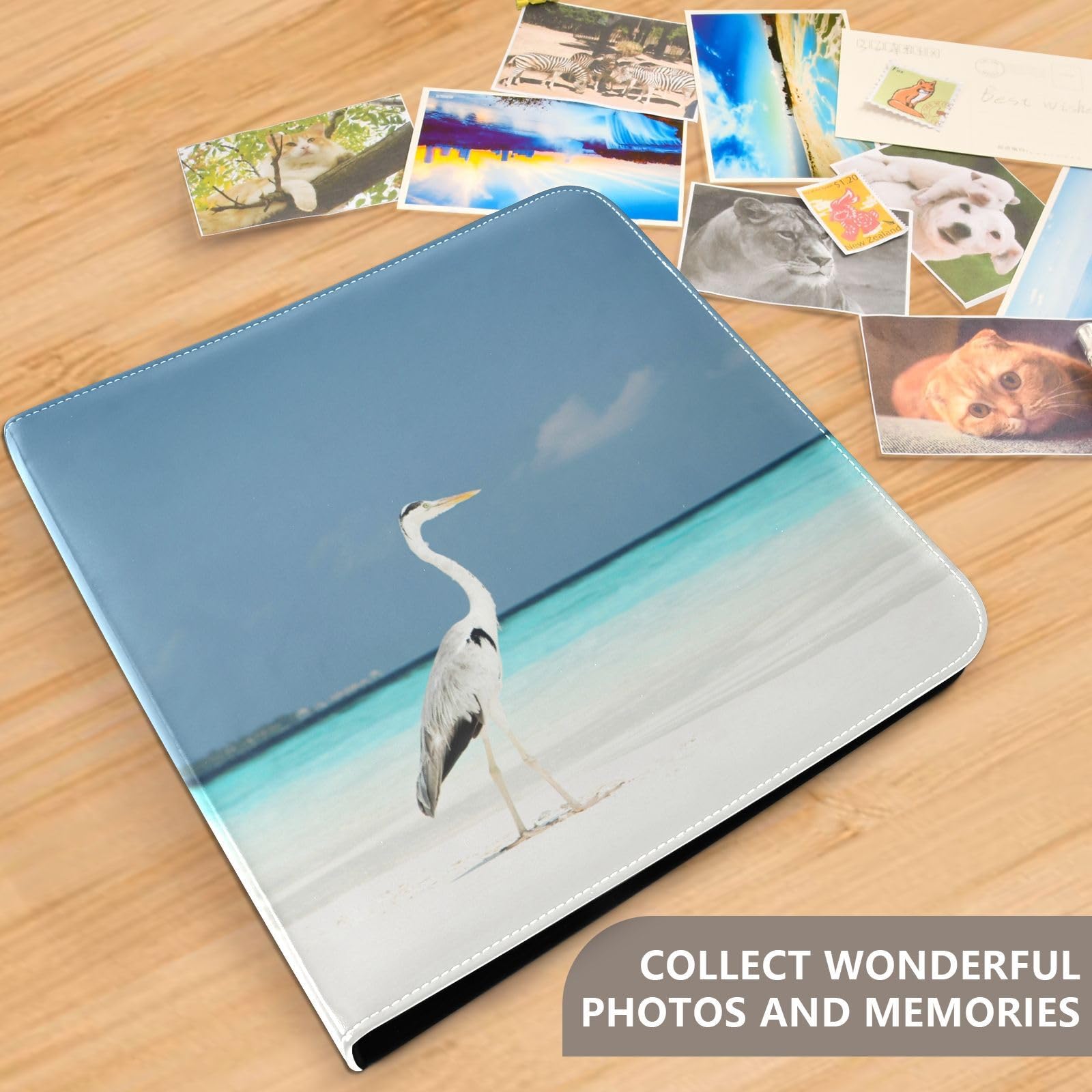 Susiyo Self-Adhesive Photo Album – 40 Pages, PU Leather Cover, Holds 4x6 To 6x8 Photos | Scrapbook For Wedding, Travel