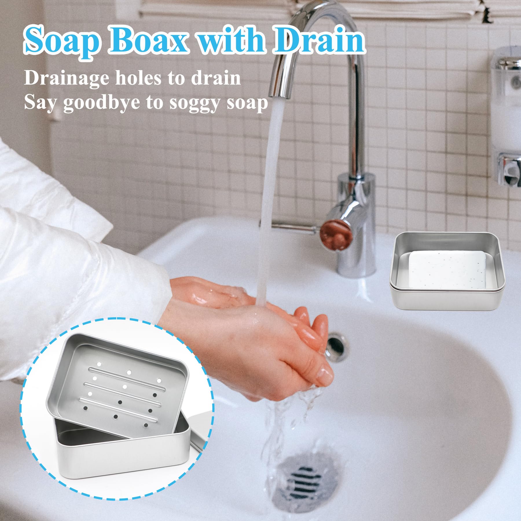 Hydrophil Boîte à Savon Aluminium Inoxydable - Acheter Sur