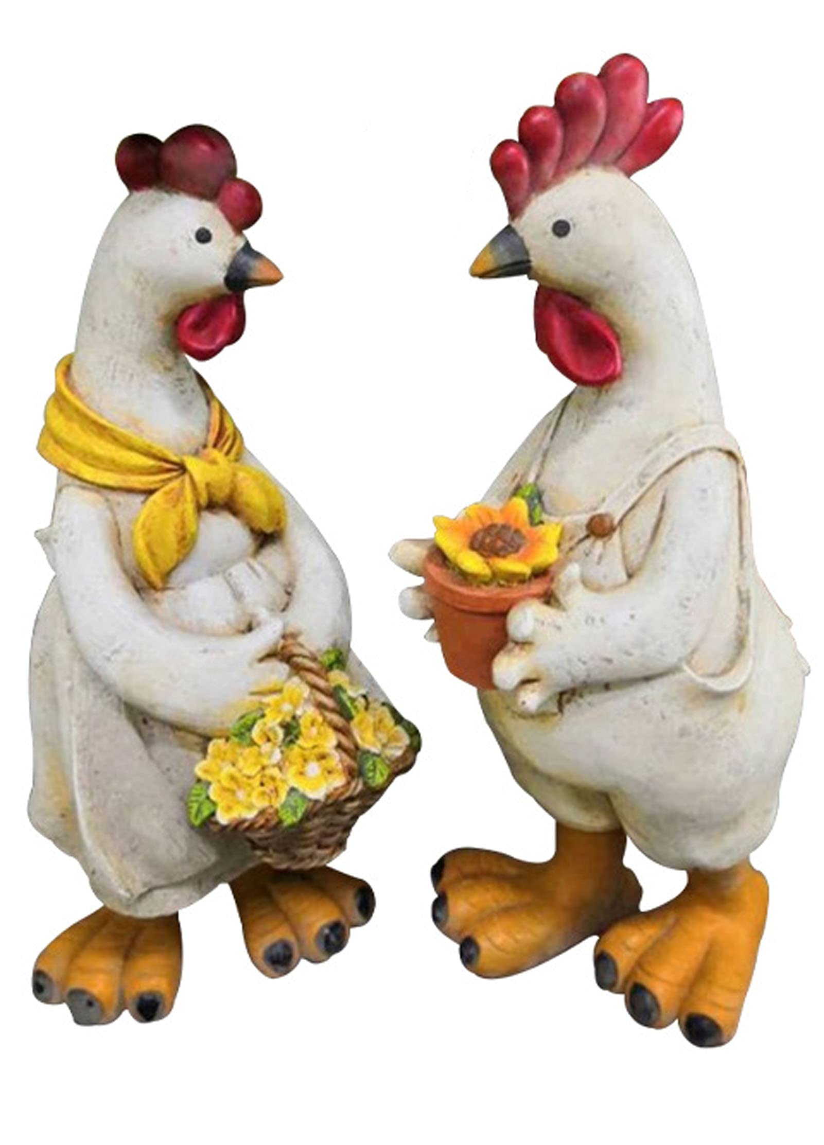 Figura de decoración Pato pájaro Figura de jardín Figura de Animal Figuras de Animales decoración de Estanque de jardín de Navidad, Figuras de jardín y estatuas de jardín,Chicken