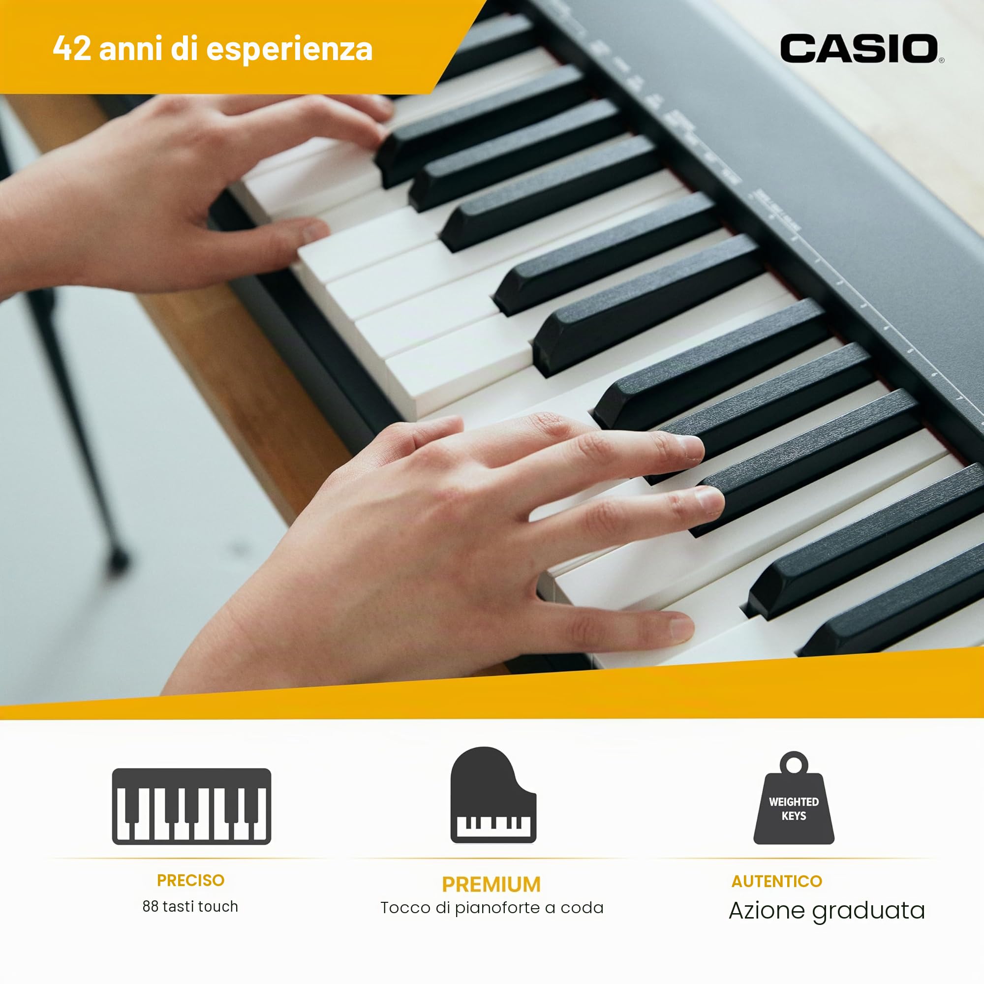 Casio CDP-S110BK Pianoforte digitale 88 tasti pesati