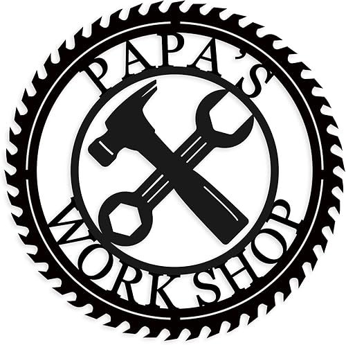 Letreros de garaje para hombres, decoración de garaje, letrero de taller personalizado para el hogar, tienda de casa, decoración de cueva, regalo