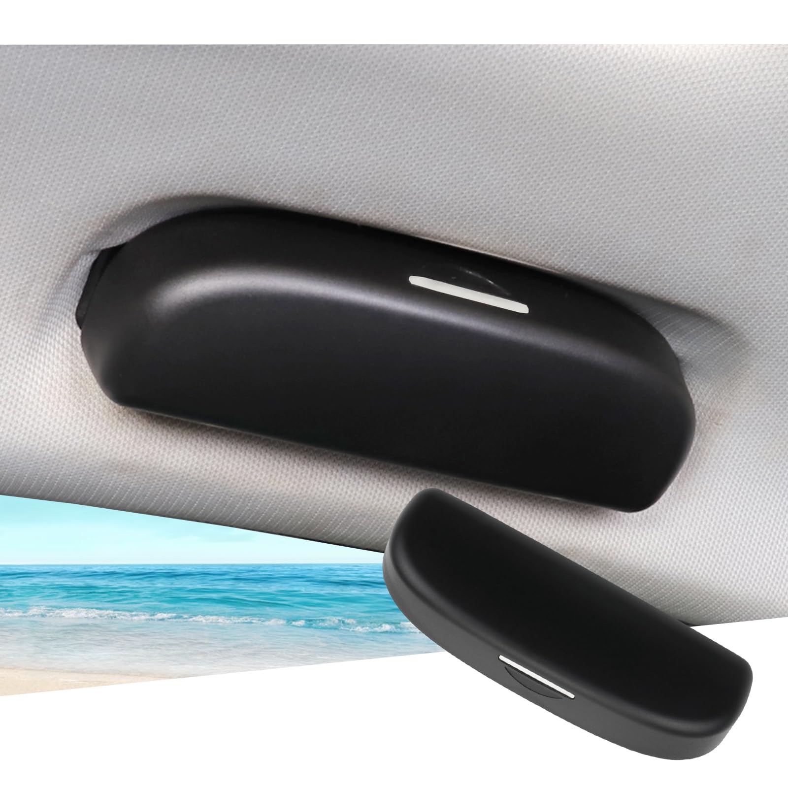 GAFAT Etui na okulary przeciwsłoneczne do 2019-2024 Toyotα C-HR RAV4 Yaris Cross Corolla Cross Camry Rise NEU Daihatsu Rocky Taft Tafuto 2020-2024, kompatybilne z akcesoriami Toyota (czarny)