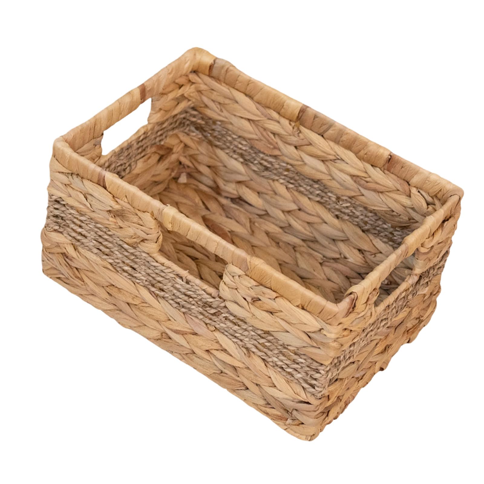 ZYOUQI Multipurpose Handcrafted Basket with Builts in Handle for Easy Transport of Household Items Multipurpose Basket