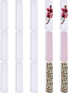 15 Pairs Blank White Sublimation Socks Printable Athletic Socks Full Sublimation Sock for Adult DIY Personalized Socks