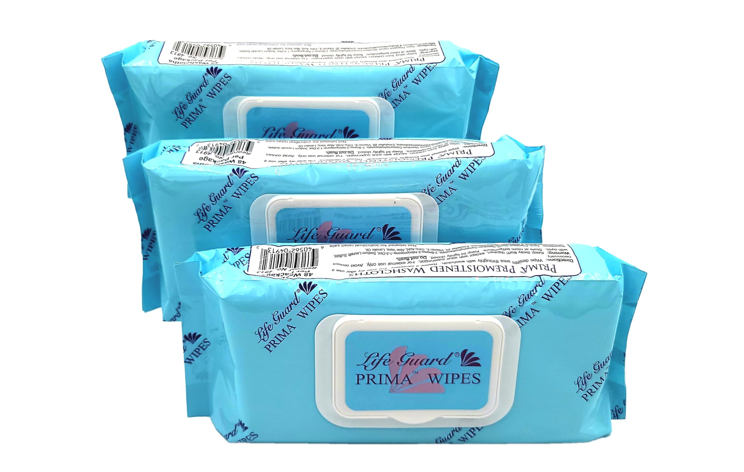 Prima Wipes, Premoistened Washcloths, Extra-Large, Hypoallergenic, Alcohol Free, Thick, Ultra Soft, Enriched with Aloe & Vit. E, Fragrance Free, Resealable | 576 count (12 pack of 48)