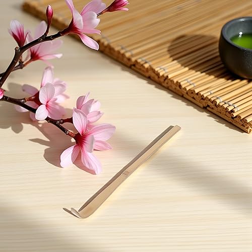 Miniatura 2 de Cuchara japonesa de bambú matcha  7.1 in marrón tradicional cuchara de ceremonia de té para matcha y café  Accesorios duraderos y ecológicos