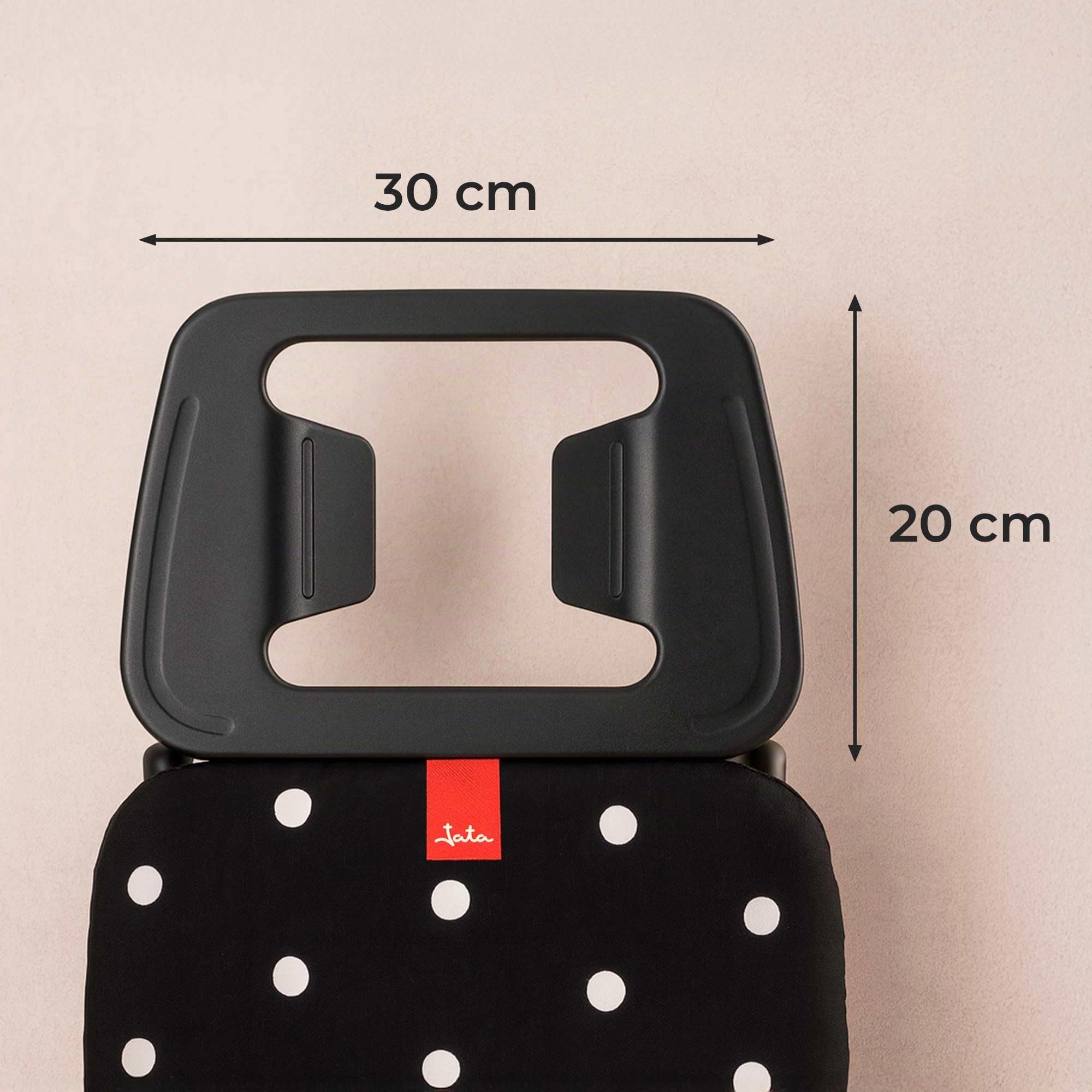 JATA HOGAR HPLA8100 Asse da stiro con superficie da stiro 110 x 32 cm Altezza regolabile fino a 92 cm Appoggio per stirare piegato Dimensioni: 150 x 40 x 7 cm
