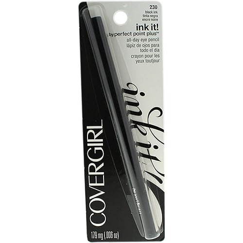 COVERGIRL Ink It By Perfect Point Plus Long Lasting Waterproof Eyeliner, Black, 0.012 Oz (Pack of 1)